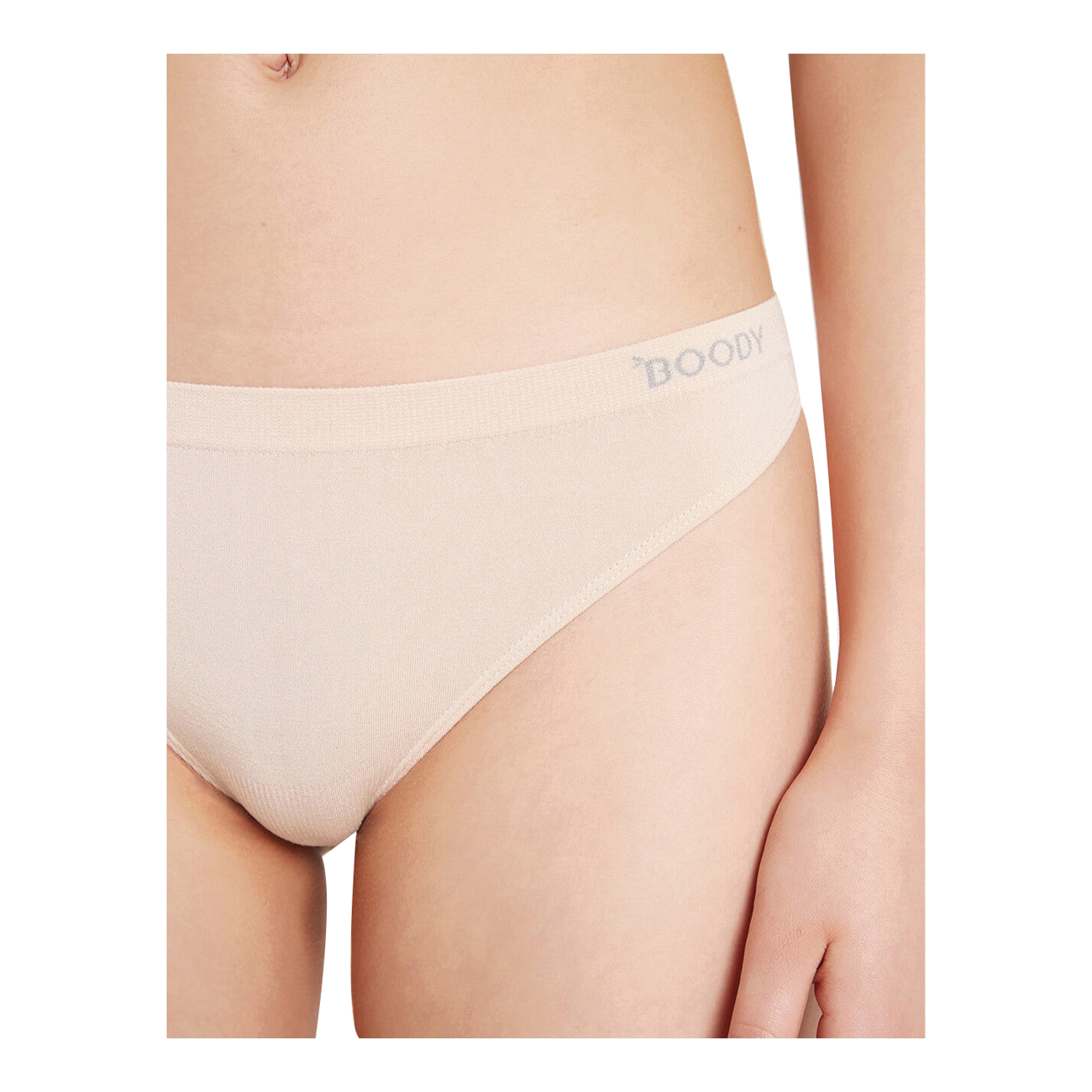 Boody GSNULL G-String, L, Bamboo/Fabric/Nylon/Spandex, Nude 0, 31 in - 2
