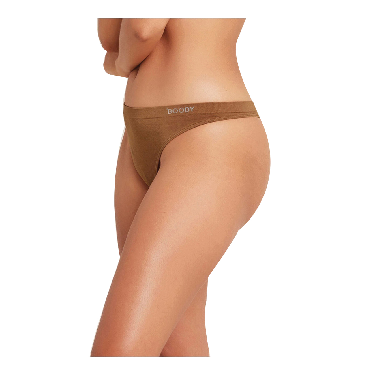 Boody GSNULL G-String, L, Bamboo/Fabric/Nylon/Spandex, Nude 0, 31 in - 3