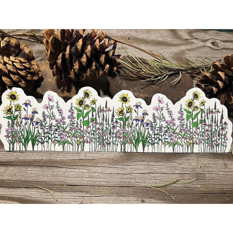 Sticker Art Flower Wrap Sticker Wrap, 3 in L, 10 in W, Flowers - 2