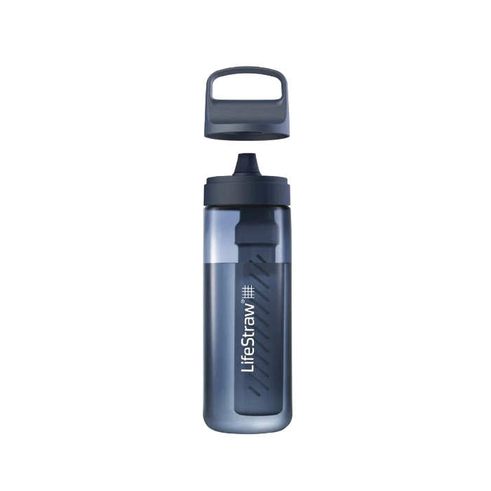 LifeStraw Go Series LGV41LASWW Water Filter Bottle, 1 L, Plastic, Aegean Sea - 4