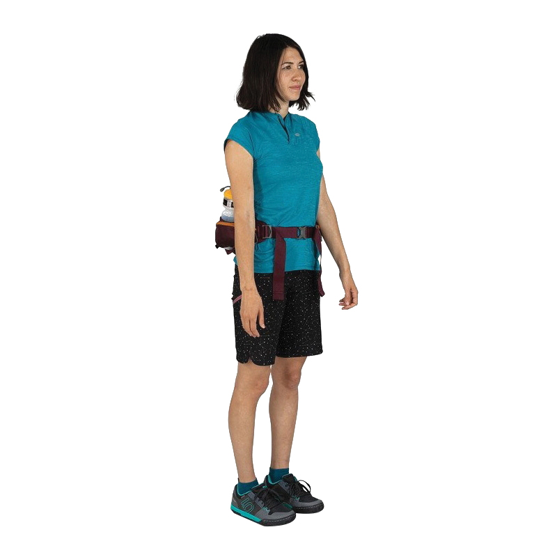 Osprey Savu 5 Series 10005087 Biking Waist Pack, 5 L, 2-Pocket, Compression Shoulder Strap, 600D PET, Black - 3
