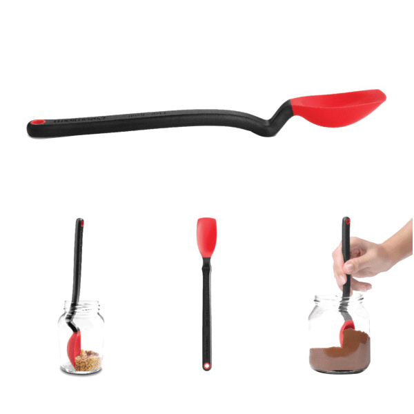 Dreamfarm DFSU2720 Mini Supoon, 8.1 in OAL, Silicone, Red - 4