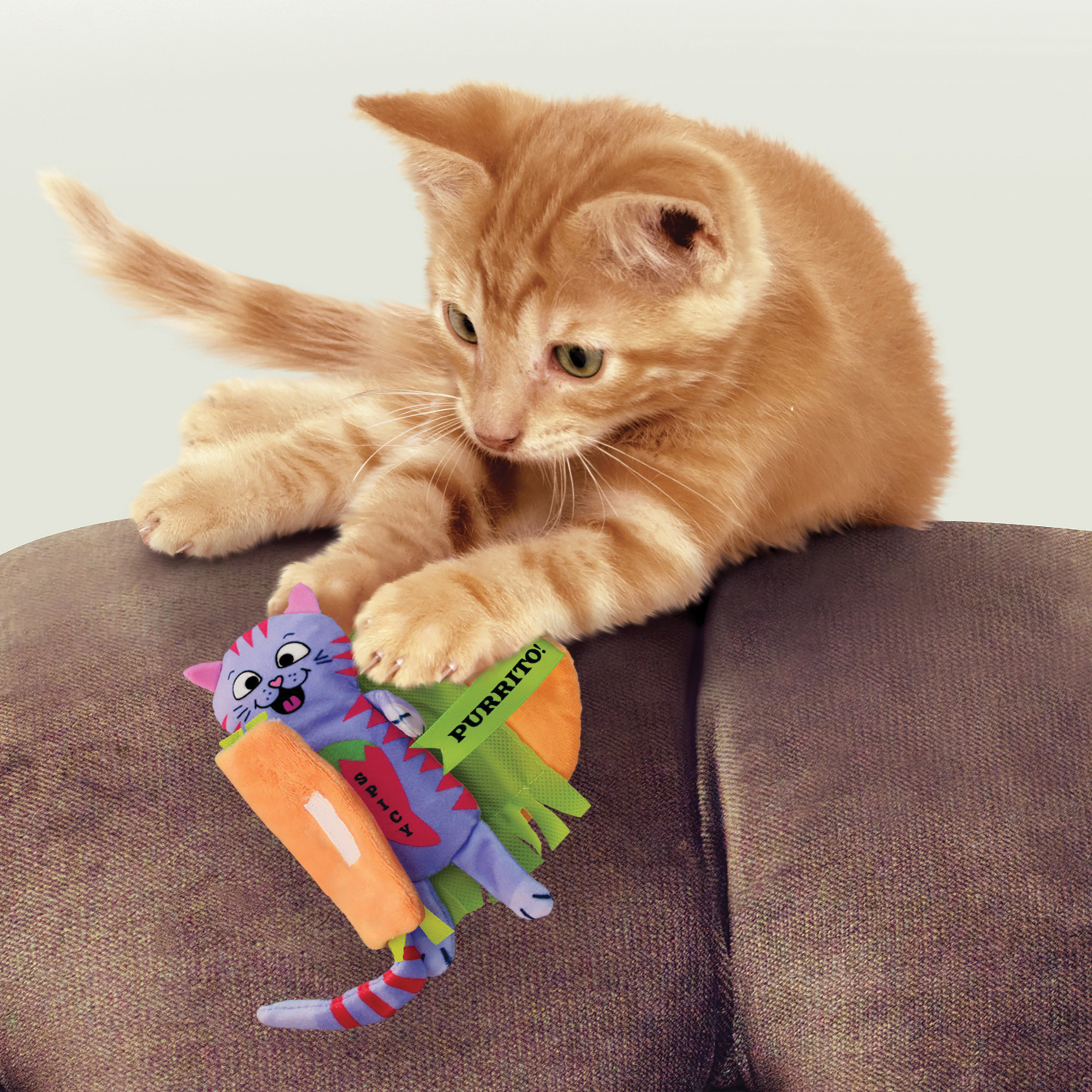 Kong CPP6 Cat Toy, Pull-A-Partz Purrito - 2