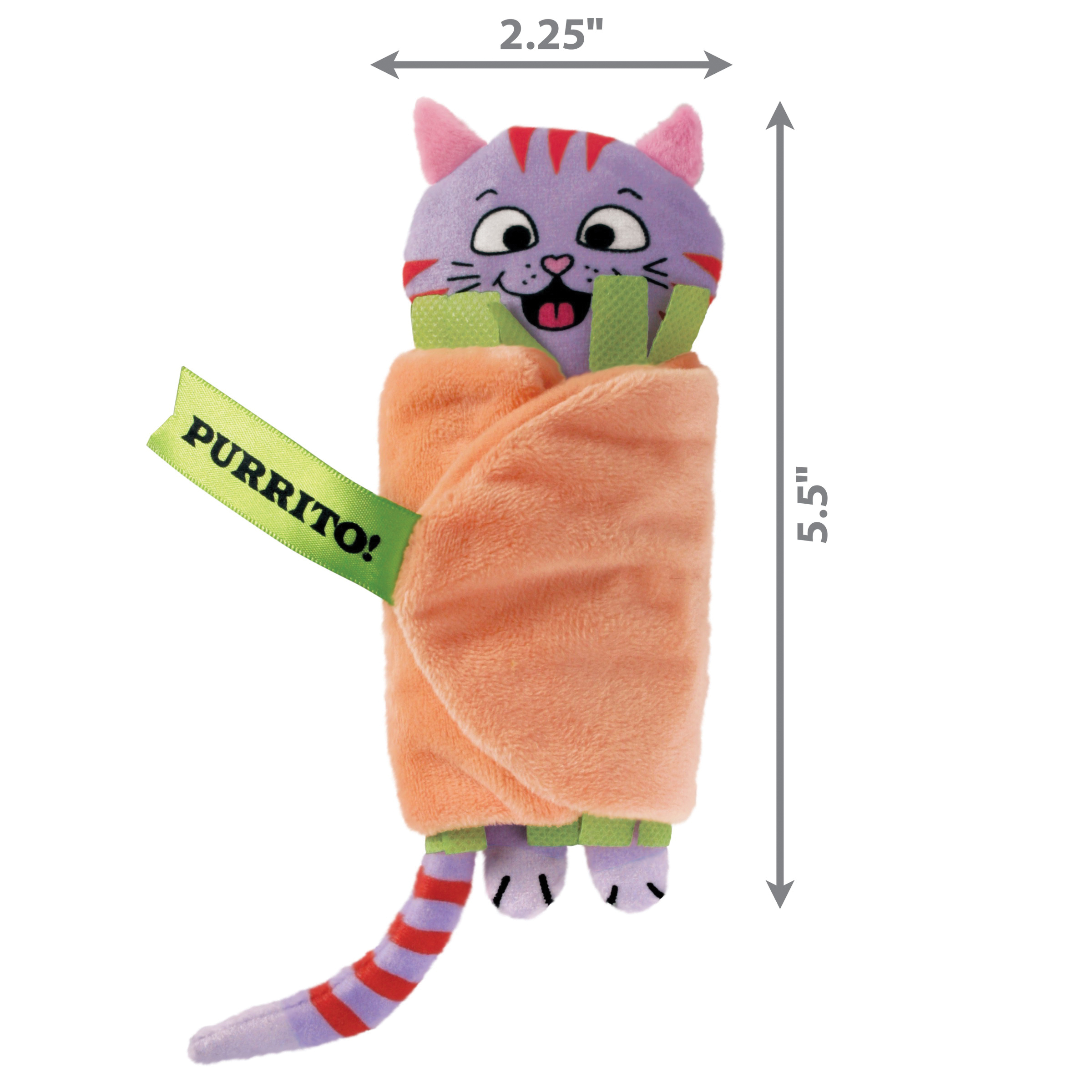 Kong CPP6 Cat Toy, Pull-A-Partz Purrito - 4