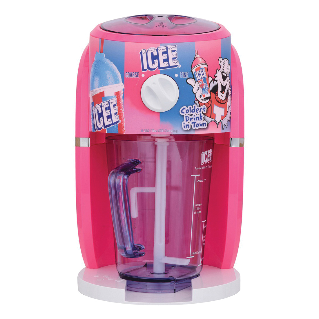 iscream 970-227 Ice Machine, 9-3/4 in W, 9 in D, 13-3/4 in H, Pink
