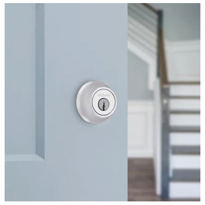 Kwikset 660 Series Series 660M 26D SMT C Deadbolt, Traditional, 3 Grade, Keyed Key, Zinc, Satin Chrome, KW1 Keyway, 1/PK - 2