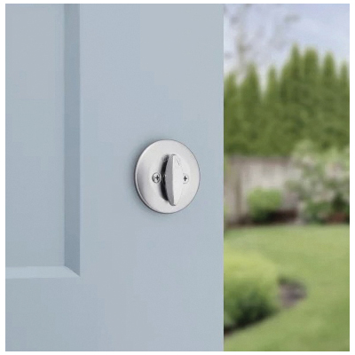 Kwikset 660 Series Series 660M 26D SMT C Deadbolt, Traditional, 3 Grade, Keyed Key, Zinc, Satin Chrome, KW1 Keyway, 1/PK - 3