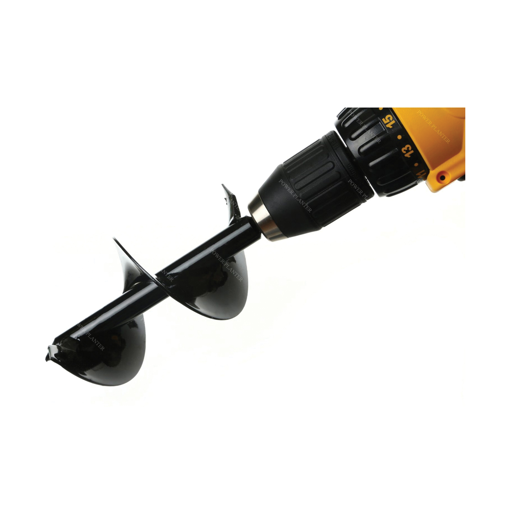 Power Planter 307-LIME Bulb Planting Auger and Bedding Plant Tool, 3 in Dia Auger Bit, 7 in L Auger Bit, Lime - 2