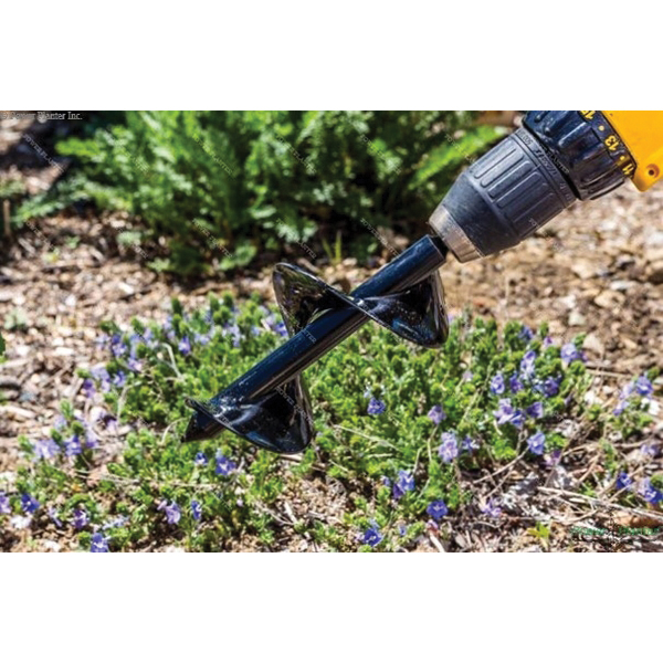 Power Planter 307-LIME Bulb Planting Auger and Bedding Plant Tool, 3 in Dia Auger Bit, 7 in L Auger Bit, Lime - 3