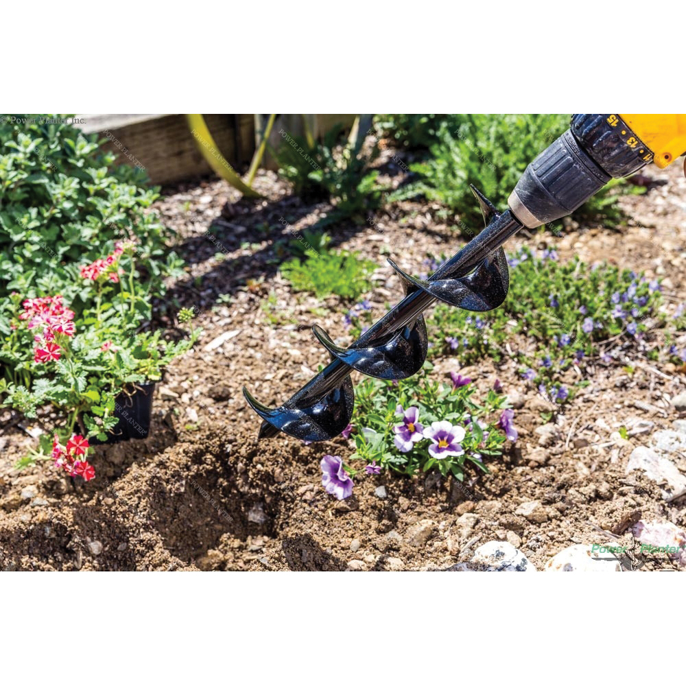 Power Planter 312-LIME DIY Guru Hand Auger, 3 in Dia Auger Bit, 12 in L Auger Bit, Lime - 1