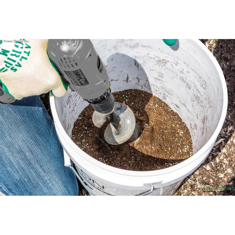 Power Planter 312-LIME DIY Guru Hand Auger, 3 in Dia Auger Bit, 12 in L Auger Bit, Lime - 2