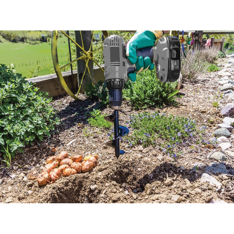 Power Planter 312-LIME DIY Guru Hand Auger, 3 in Dia Auger Bit, 12 in L Auger Bit, Lime - 4
