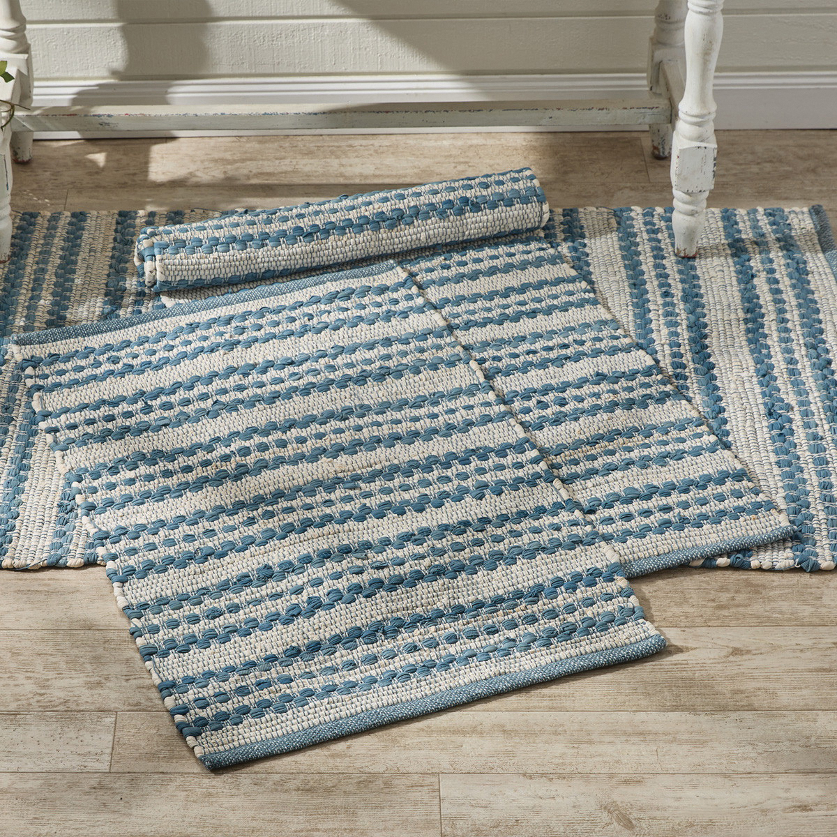 Park Designs 4945-250 Rag Rug, 3 ft L, 2 ft W, Chindi Rug, French Farmhouse - 3