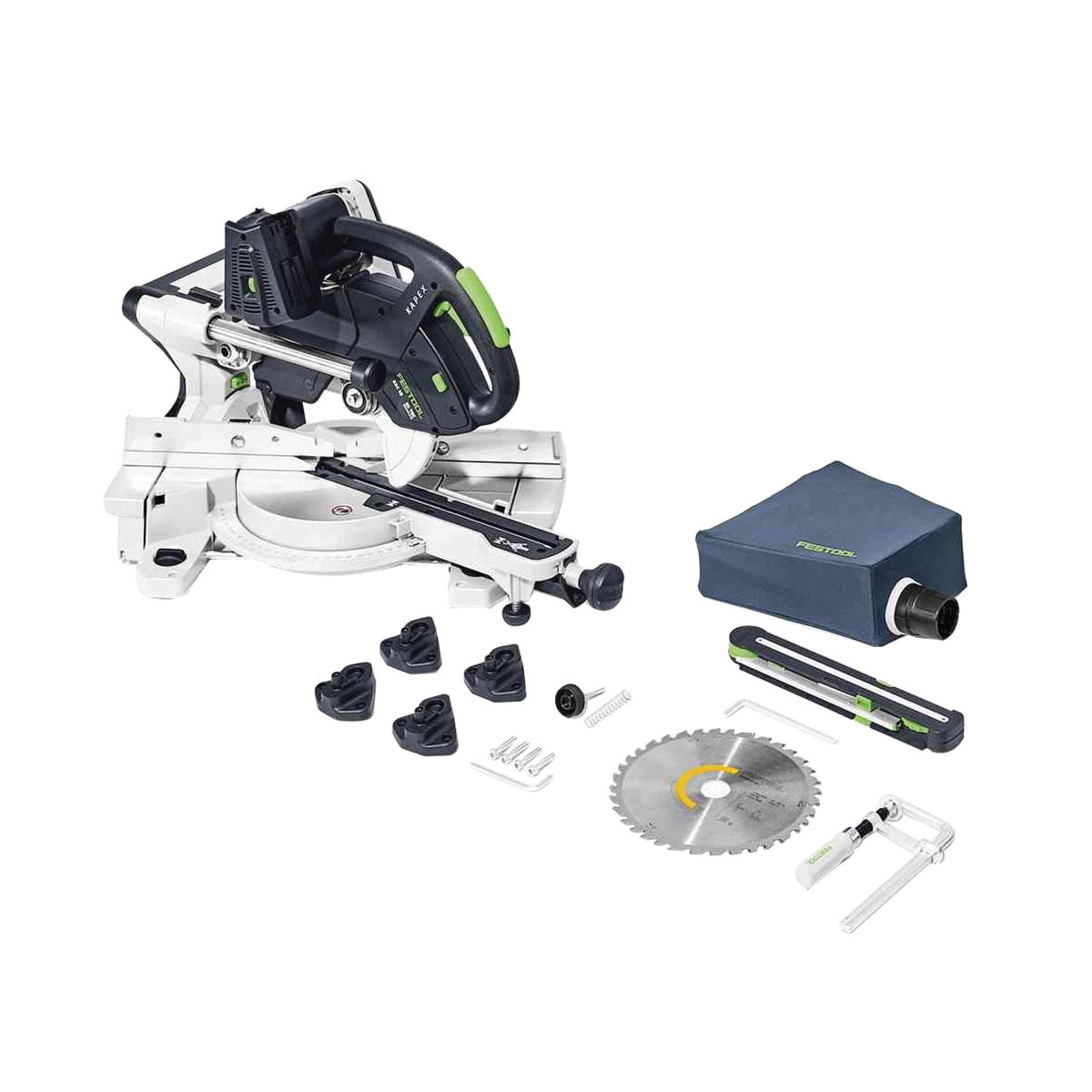 Festool 576848 Cordless Miter Saw, Battery Included, 8-1/2 in Dia Blade