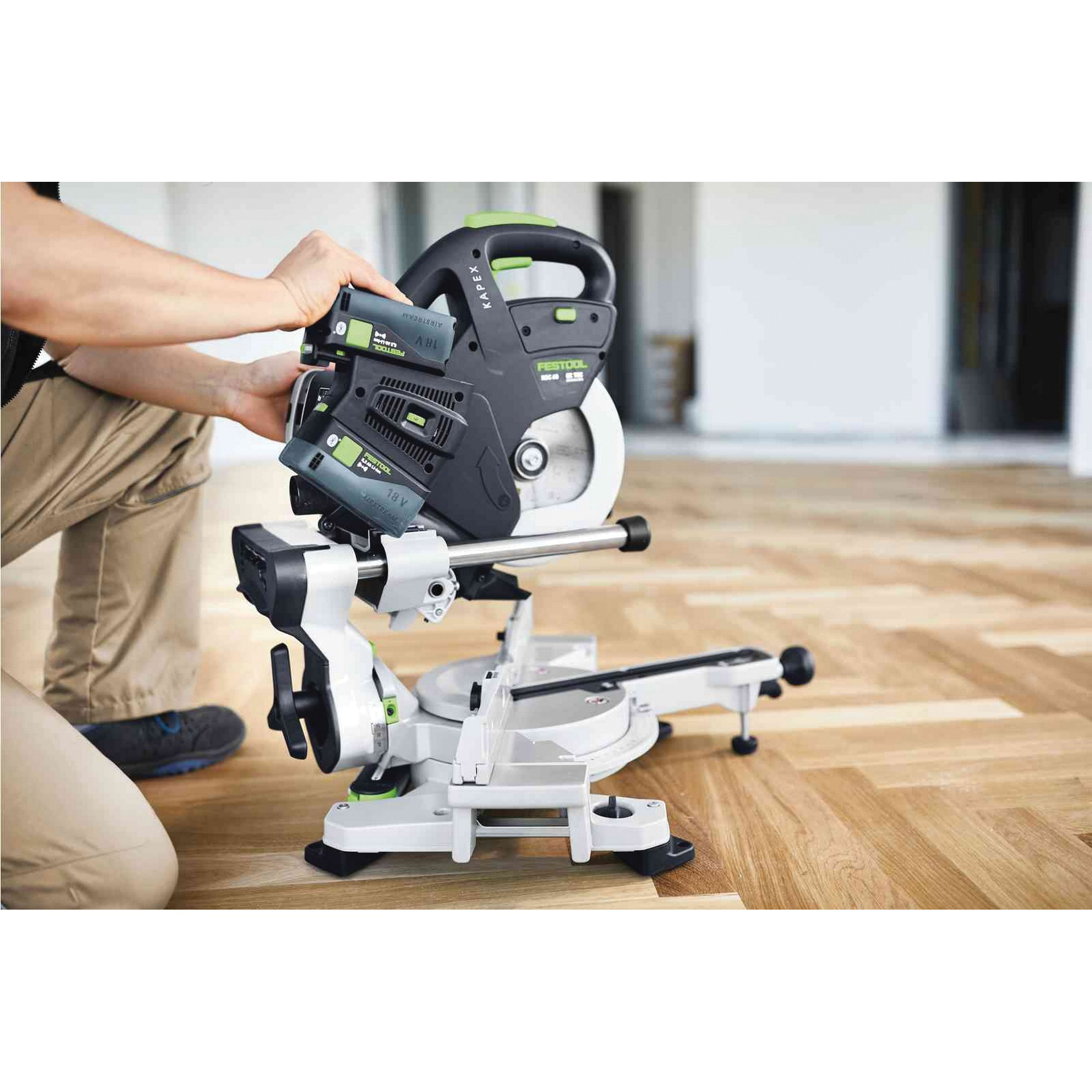 Festool 576848 Cordless Miter Saw, Battery Included, 8-1/2 in Dia Blade - 5