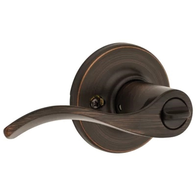 Kwikset 94050-674 Entry Door Lockset, Lever Handle, Venetian Bronze, Zinc, KW1 Keyway, Re-Key Technology: SmartKey - 2