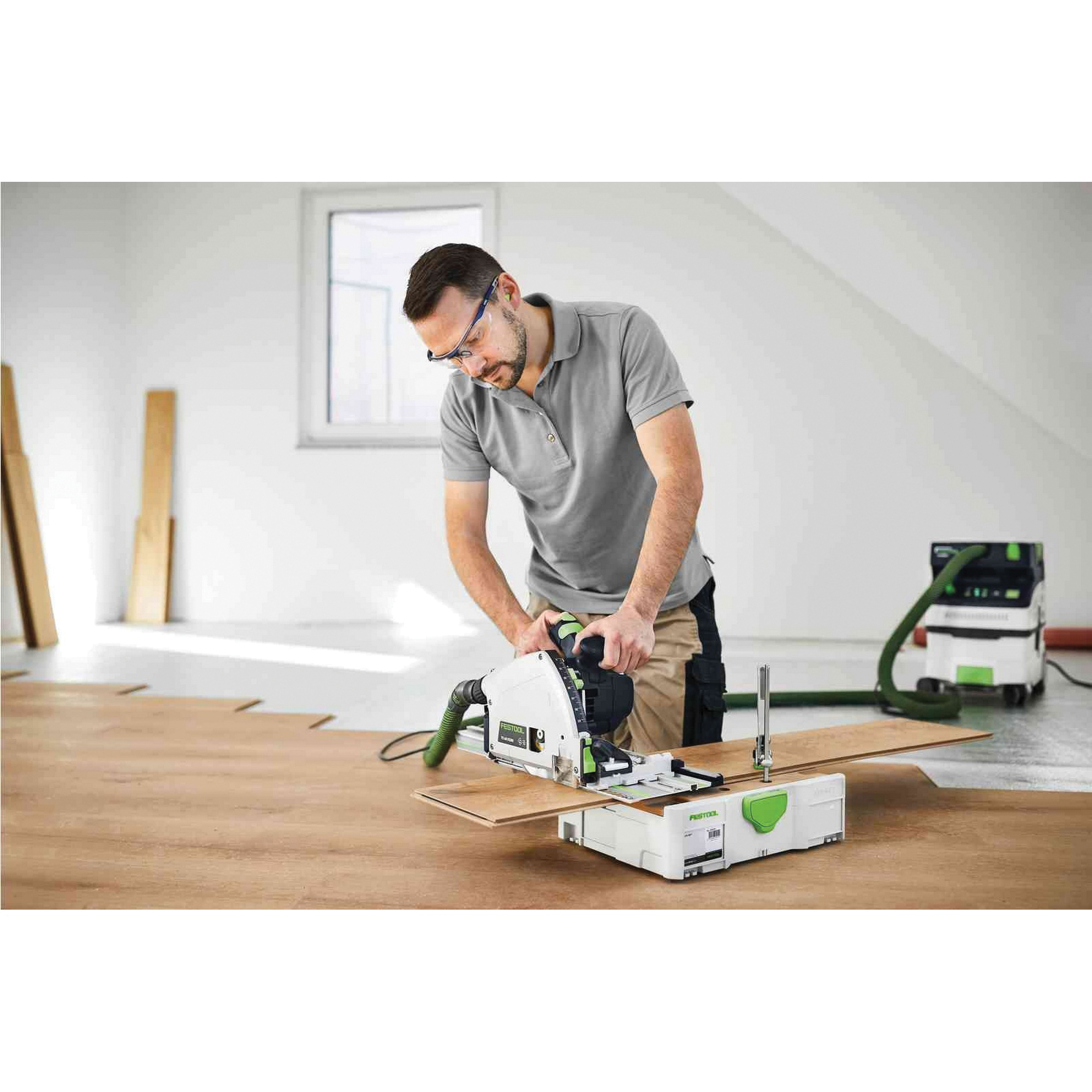 Festool 576726 Plunge Cut Track Saw, 6-5/8 in Dia Saw Blade, 0 to 2-7/16 in Cutting Capacity - 5
