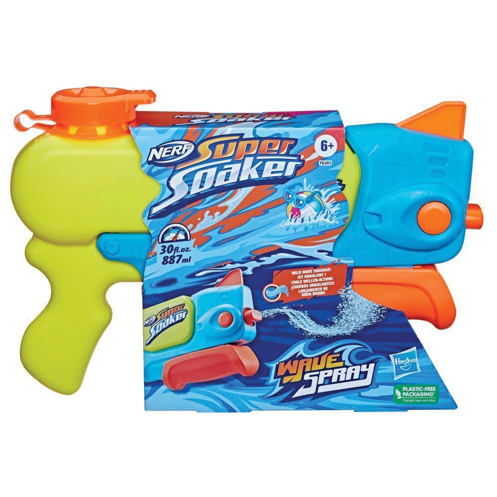 Nerf Super Soaker Series HBGF63975L0 Wave Spray Water Blaster, 6 years and Up - 2
