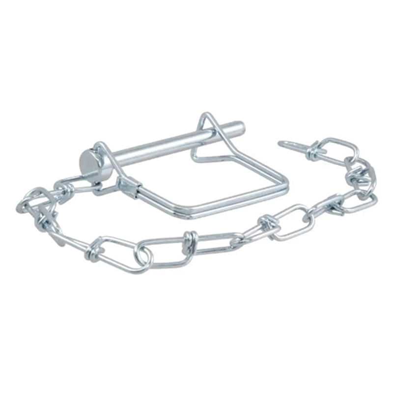 Curt 25013 Coupler Safety Pin, 1/4 in Dia Pin, 2-3/4 in OAL, Steel, Zinc - 4