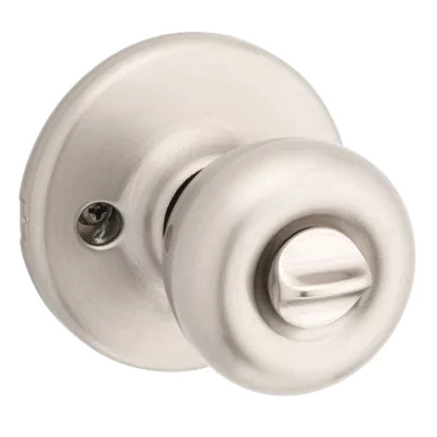 Kwikset 94002-954 Entry Door Lockset, Knob Handle, Satin Nickel, Zinc, KW1, SC1 Keyway, Re-Key Technology: SmartKey - 2