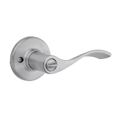 Kwikset 94050-675 Entry Door Lockset, Lever Handle, Satin Chrome, Zinc, KW1, SC1 Keyway, Re-Key Technology: SmartKey - 2