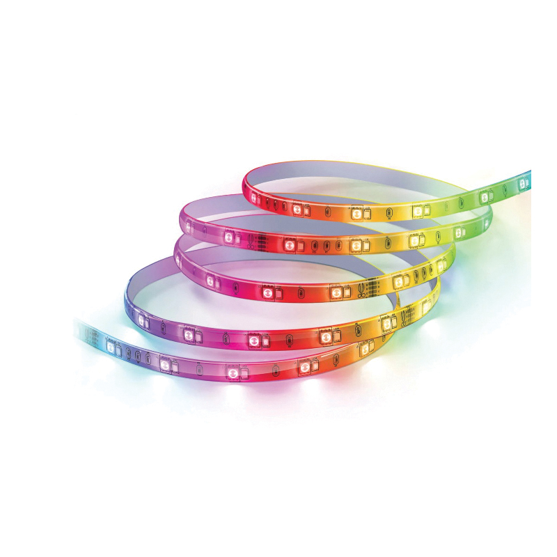 Feit Electric TAPE192/RGBW/AG Smart Wi-Fi Strip Light, 120/240 V, 10 W, LED Lamp, Blue/Green/Red/White, 1100 Lumens - 2