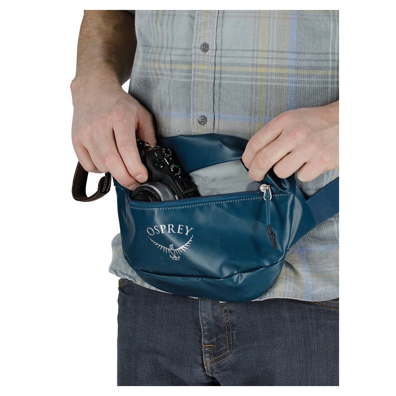 Osprey Transporter Series 10003673 Waist Pack, 1 L, DWR/Polyester/TPU, Venturi Blue - 4