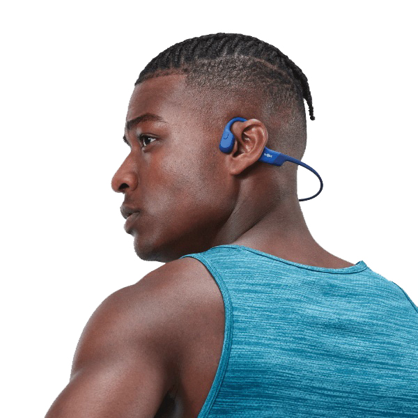 Aftershokz OpenRun Series S803-MN-BL-US Mini Bone Conduction Headphone, 20 Hz to 20 kHz, 5.1 Bluetooth, 105 dB SPL, Blue - 5