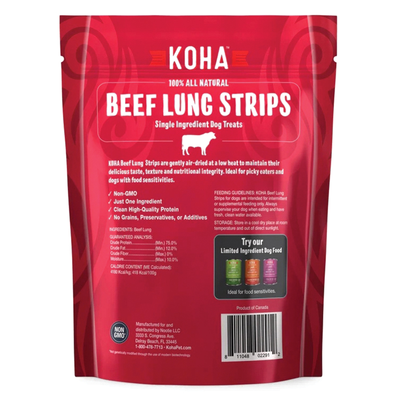 Koha TK3BF Air Dried Dog Treat, 3.25 oz, Bag - 2