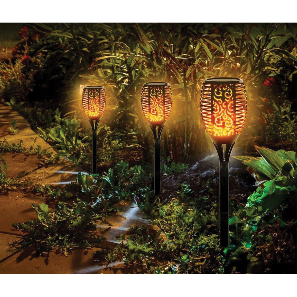 WBM Smart W-LE-04 Outdoor Flashing Flame Torch Light, Lithium-Ion Battery, 96-Lamp, LED Lamp, ABS/PVC Fixture - 3