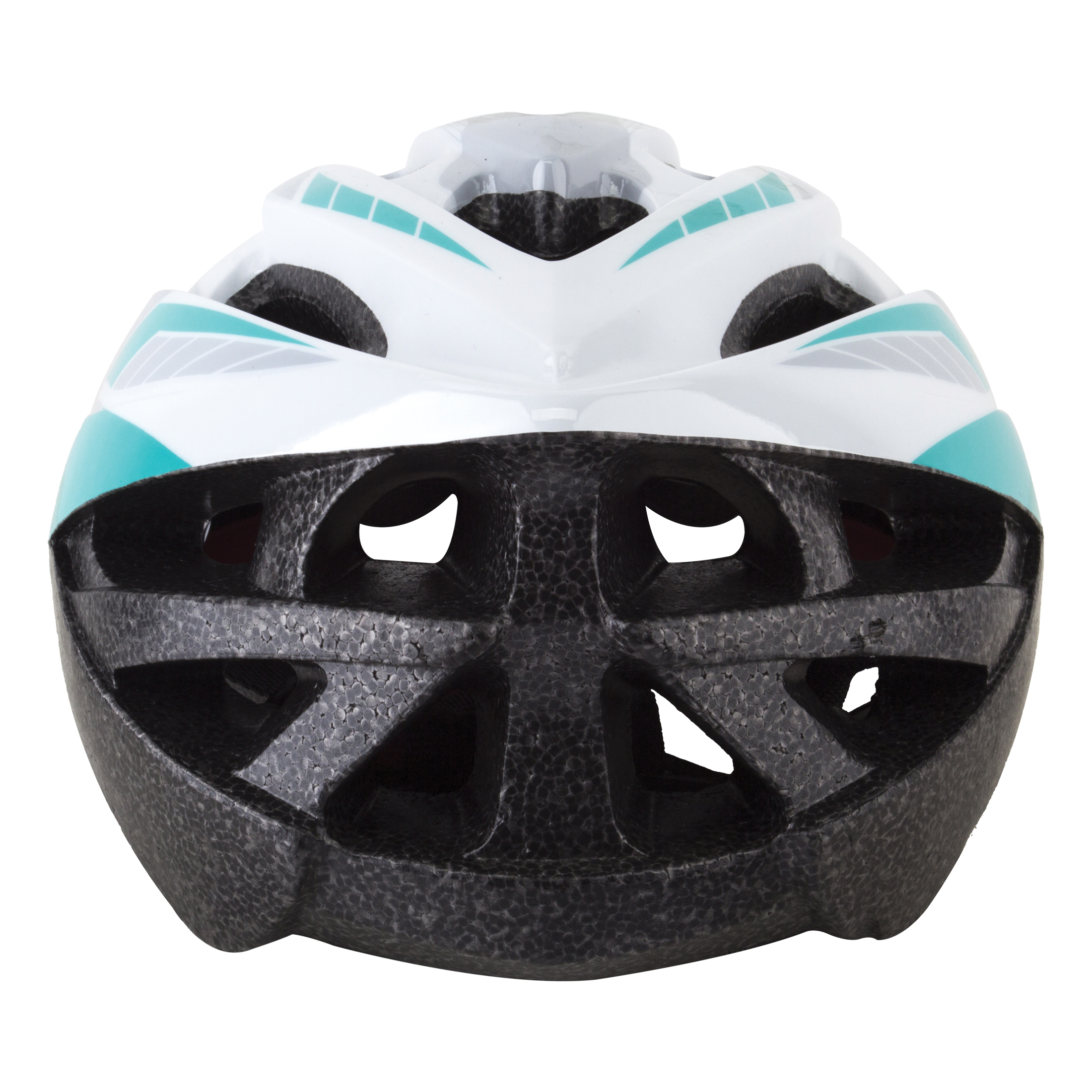 Aerius V19 Sport Series 912588 All-Purpose Helmet, In-Mold Headgear, M/L, Silver/Turquoise - 3