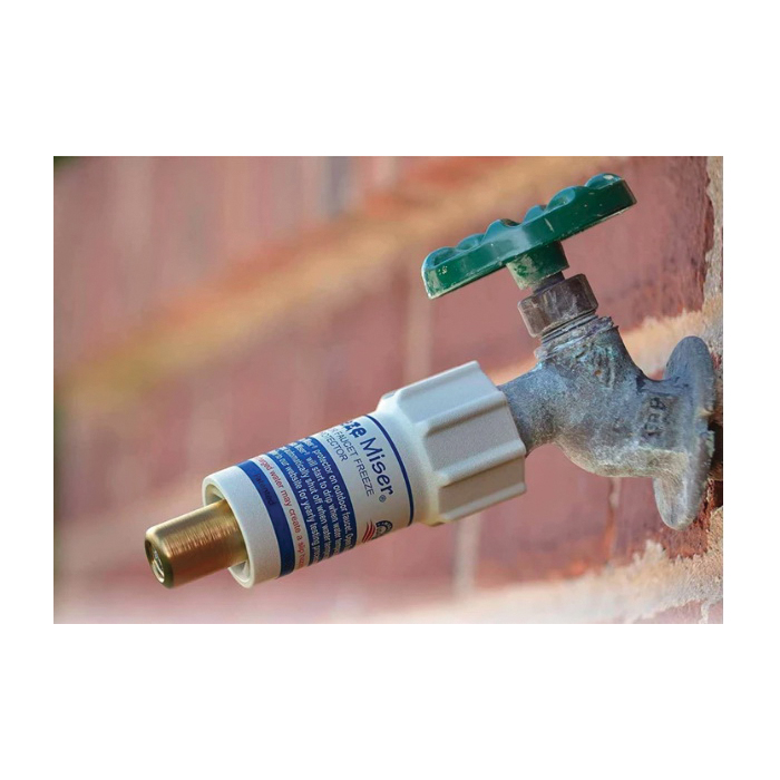 Freeze Miser 6000-01 Faucet Protector, Brass/Polypropylene/Stainless Steel, For: 3/4 in Pipe - 2