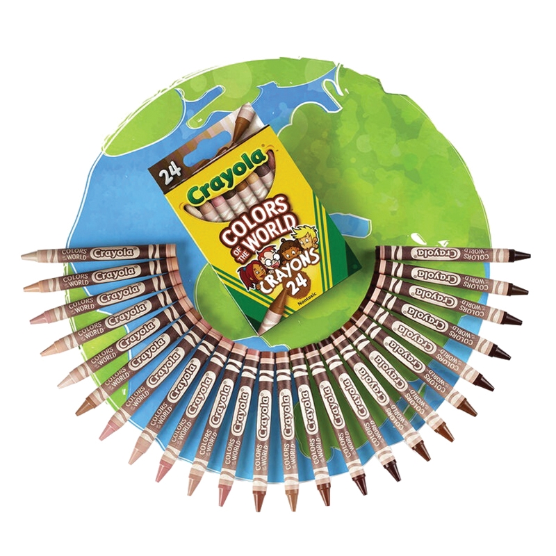 Crayola CX52-0108 Crayons, Deepest Almond/Light Rose/Medium Golden - 2