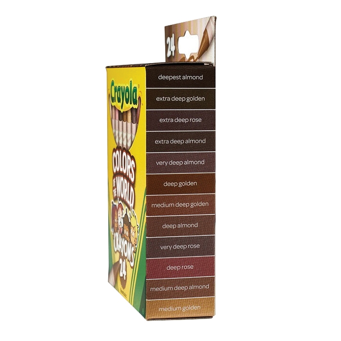 Crayola CX52-0108 Crayons, Deepest Almond/Light Rose/Medium Golden - 4