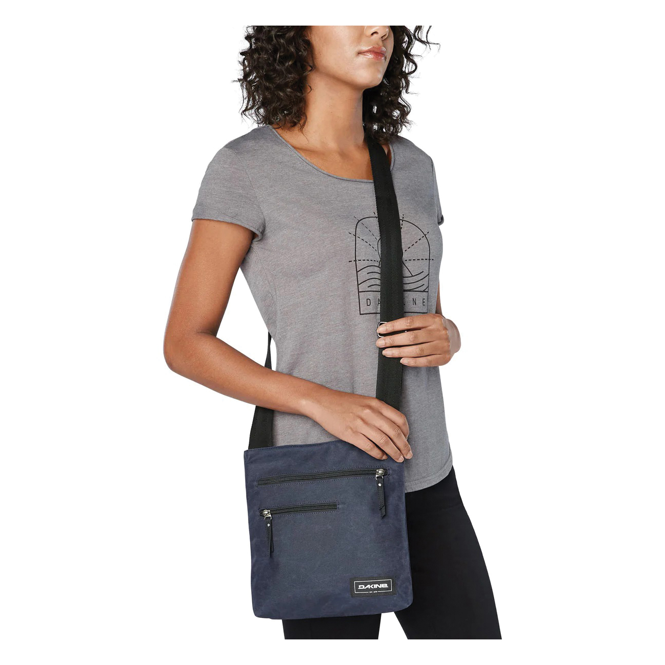 Dakine Jo Jo Series 8230042-GEYSER5825 Crossbody Bag, Adjustable Shoulder Strap, 600D Polyester, Geyser Gray - 1
