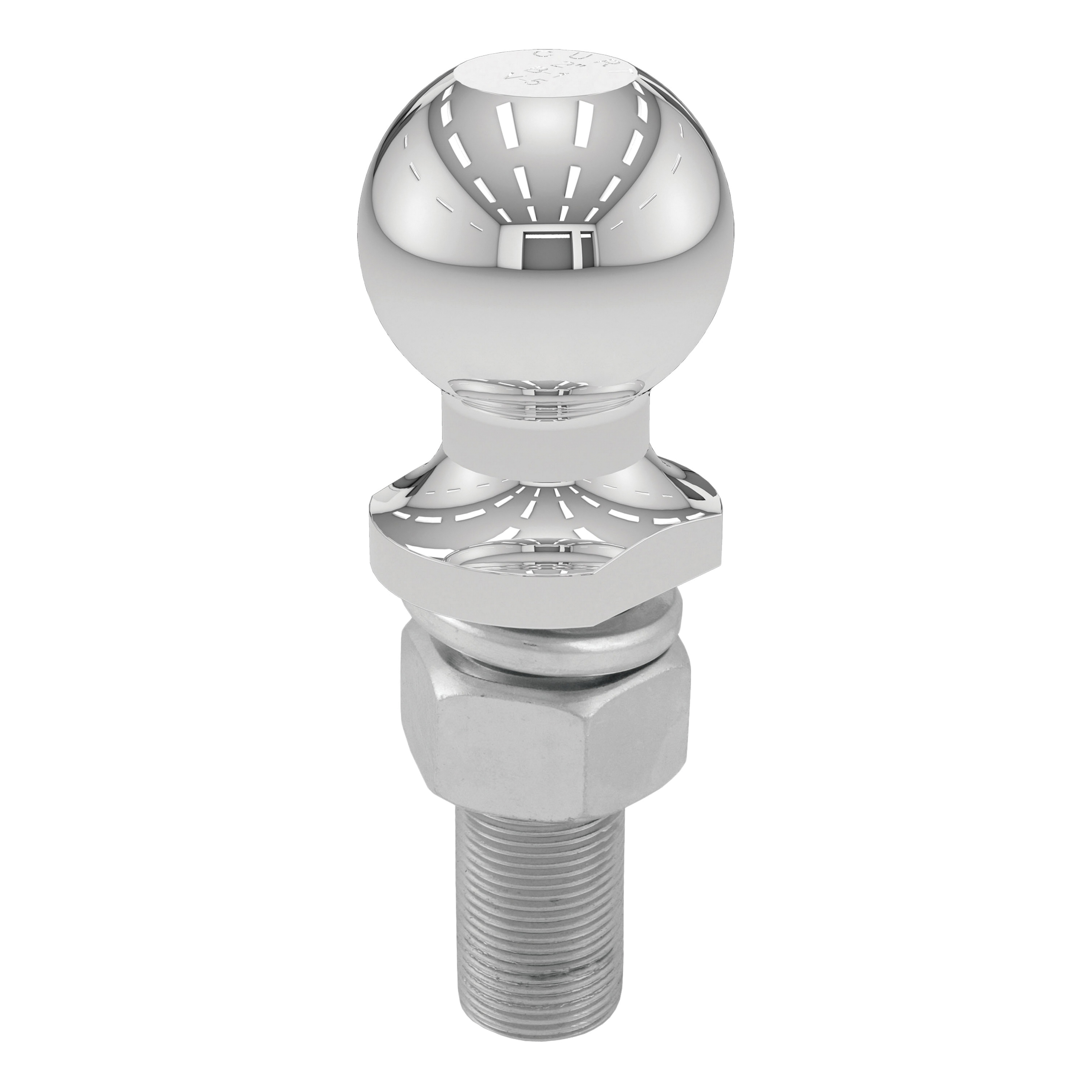 Curt 40074 Trailer Ball, 2 in Dia Ball, 1 in Dia Shank, 6000 lb Gross Towing, Steel - 2