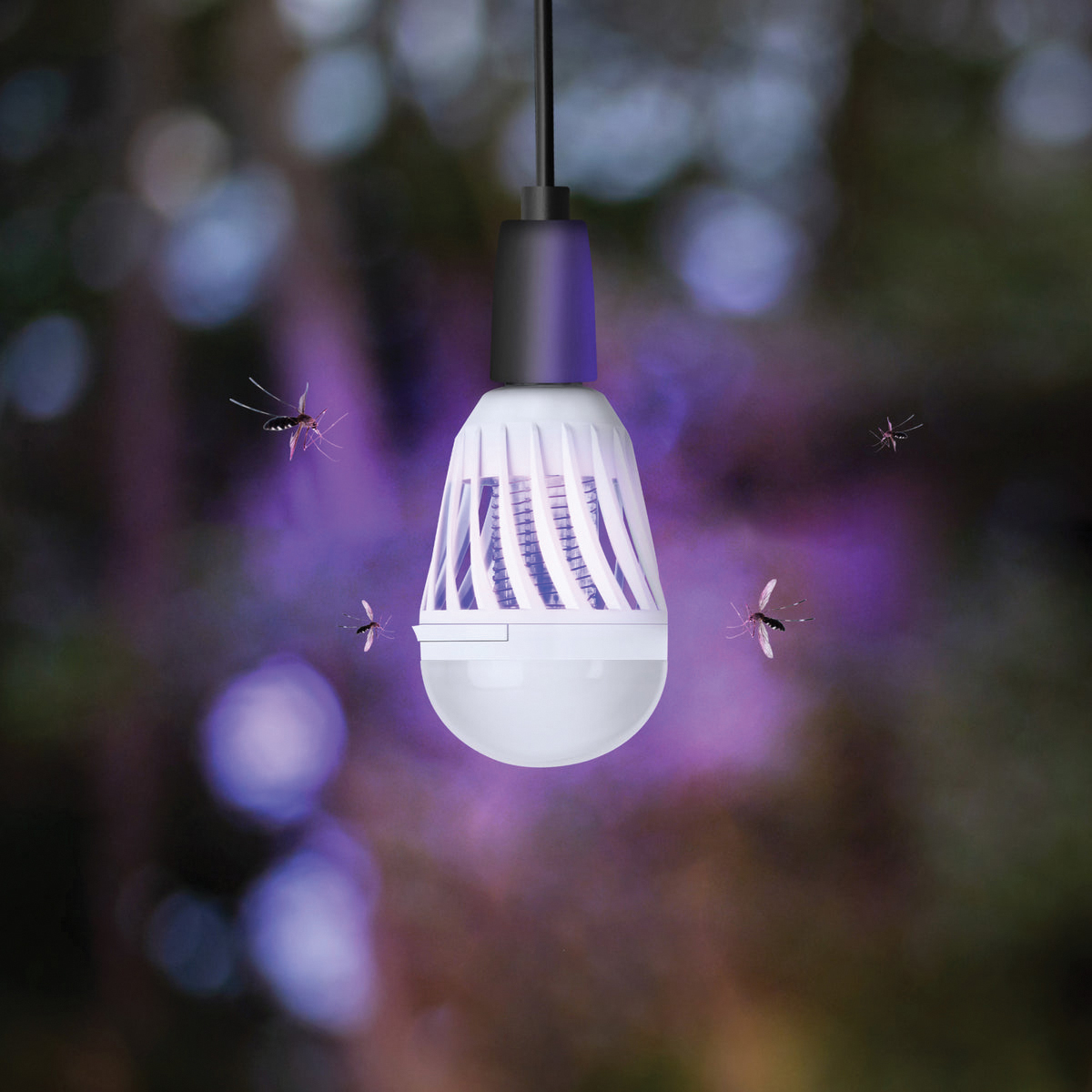 Feit Electric C60/950CA/BZ/LED Bug Zapper and Light Bulb, 9 W, Cylinder Bulb, E26 Base, LED Lamp, 800 - 5