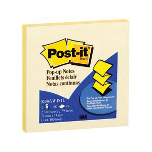 Post-it R330-YW Pop-Up Note, Canary Yellow, 100-Sheet - 2