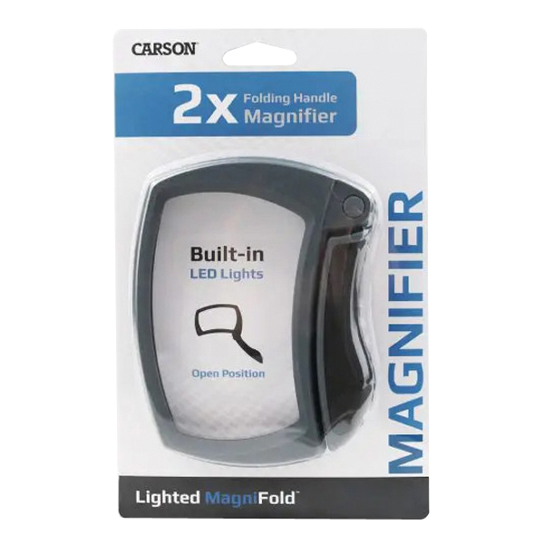 Carson MagniFold Series MJ50 Magnifier, 4.2 x 2.4 in Mirror, Rectangular Mirror, 2X Magnification, 7.7 in OAL - 5