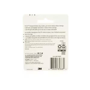 Post-it 600-TRSPT Transparent Note, 36-Sheet - 2