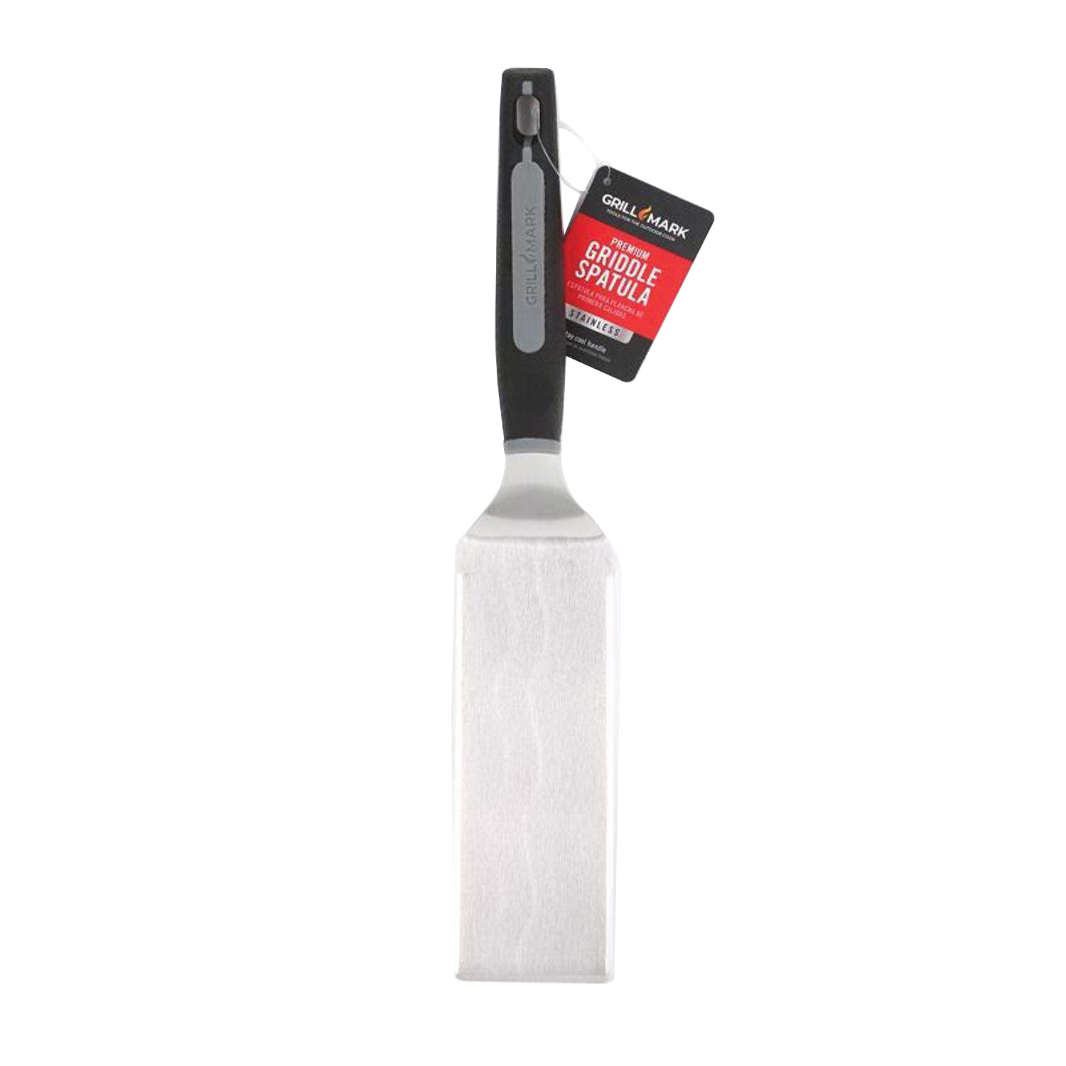 Grillmark 08800ACE Griddle Spatula, Stainless Steel Blade, Plastic/TPR Handle, Soft Grip Handle - 2
