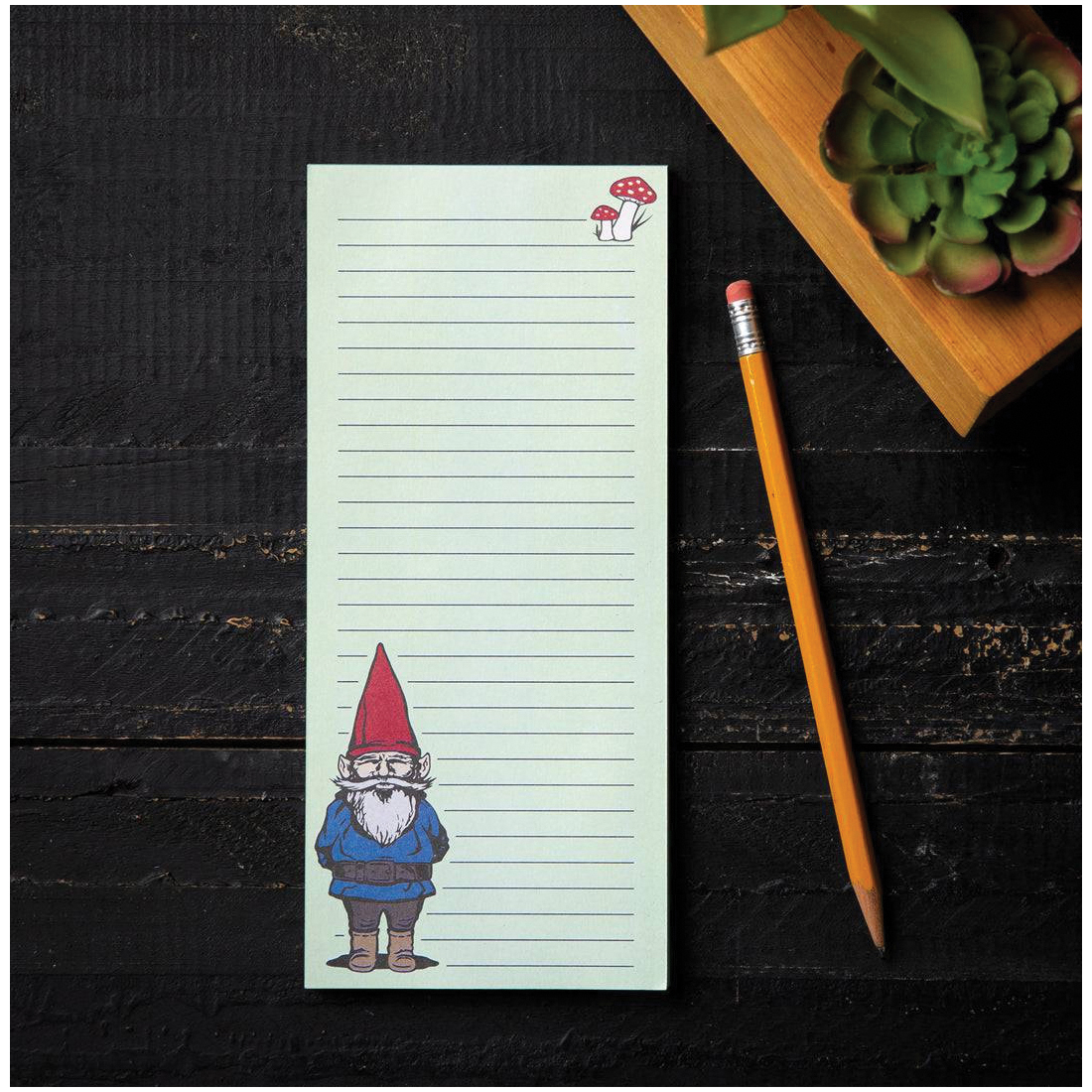 Counter Couture 2427PAD Gnome Notepad, 3-1/2 x 8 in Sheet, 50-Sheet - 3