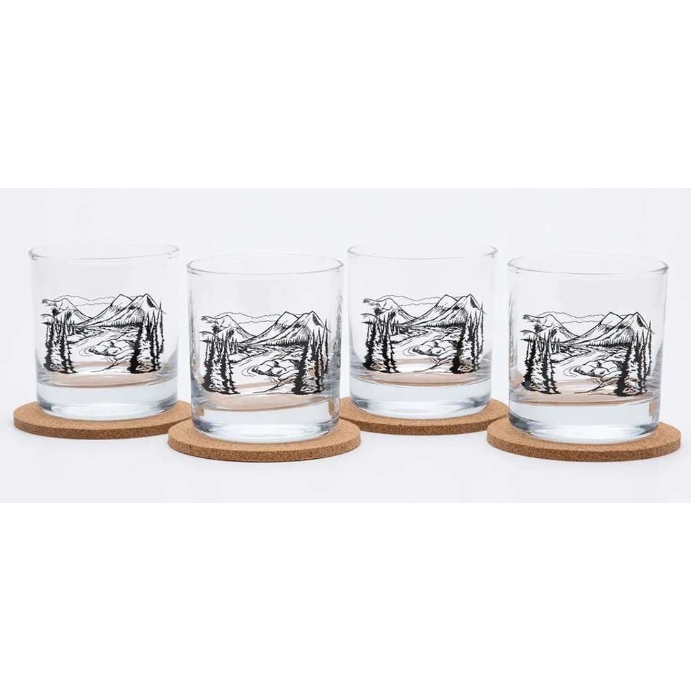 Counter Couture 3829 Rocks Glass, 11 oz, Black - 3