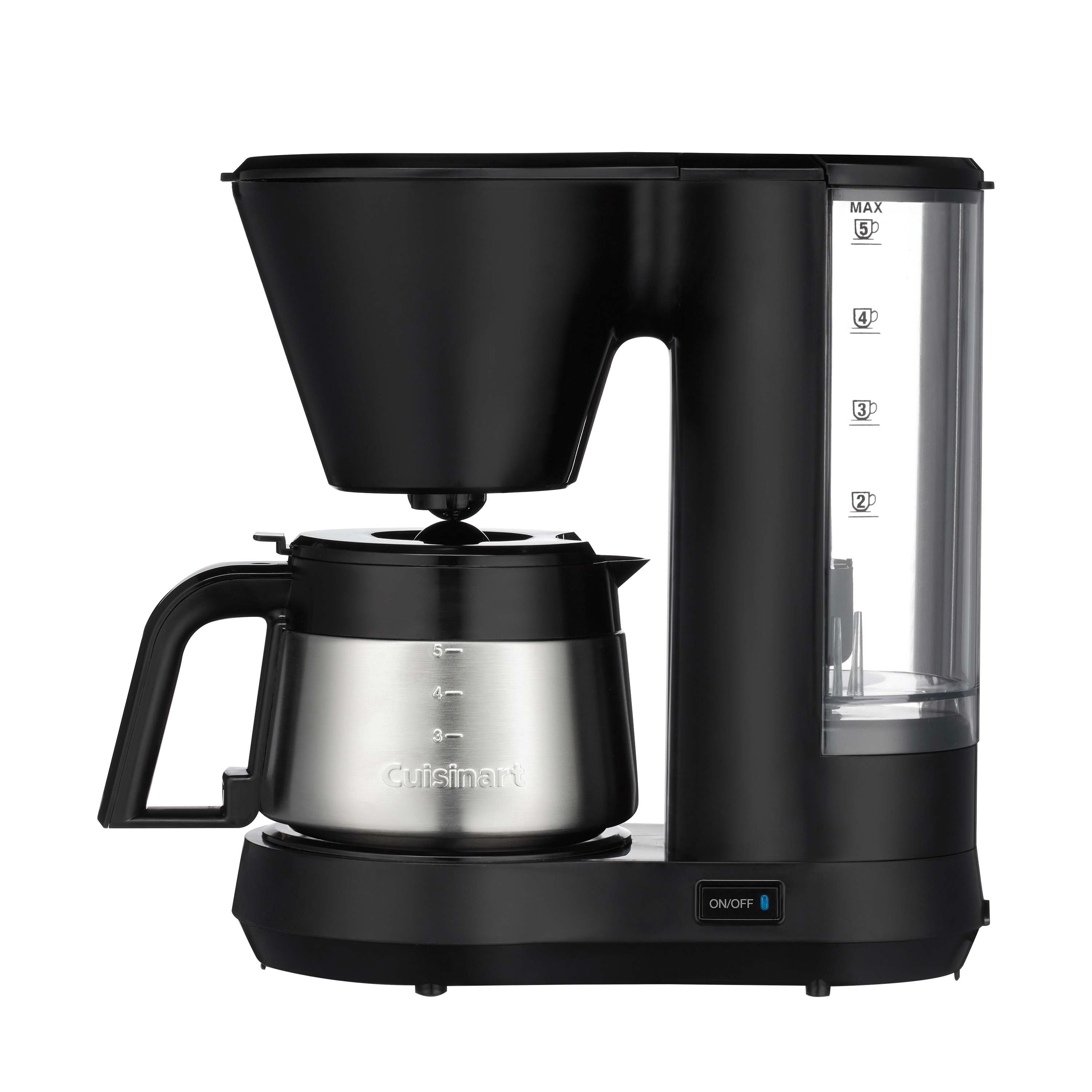 Cuisinart DCC-5570 Coffee Maker, 5 Cup, Stainless Steel, Black, On/Off Control - 2