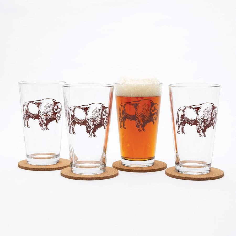Counter Couture 1754 Pint Glass, 16 oz, Brown - 3