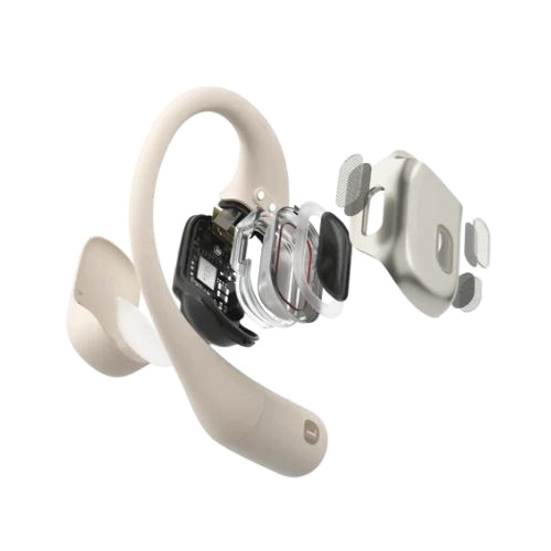 Aftershokz OpenFit T910-ST-BG-US Headphone, 50 Hz to 16 kHz, 5.2 Bluetooth, 10 m Wireless Range, Beige - 3
