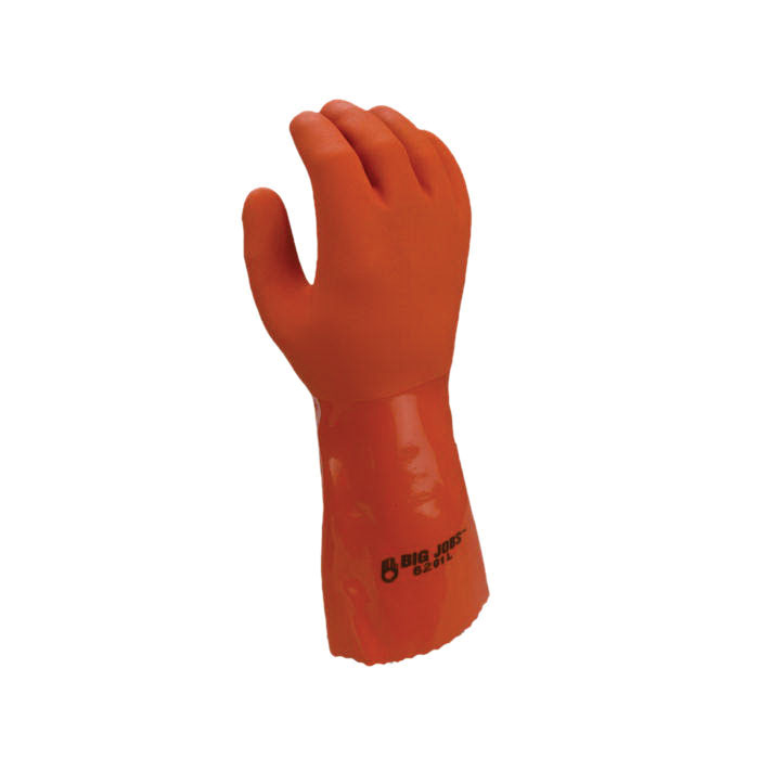 Bellingham C6201-XL Coated Gloves, XL, 13-3/4 in L, Nitrile/PVC Coating, Nitrile, Orange - 2
