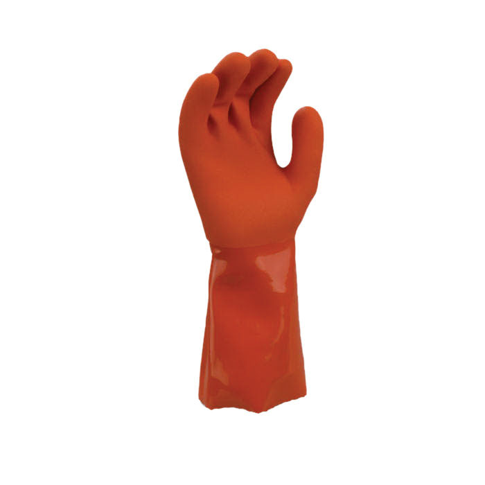 Bellingham C6201-XL Coated Gloves, XL, 13-3/4 in L, Nitrile/PVC Coating, Nitrile, Orange - 3
