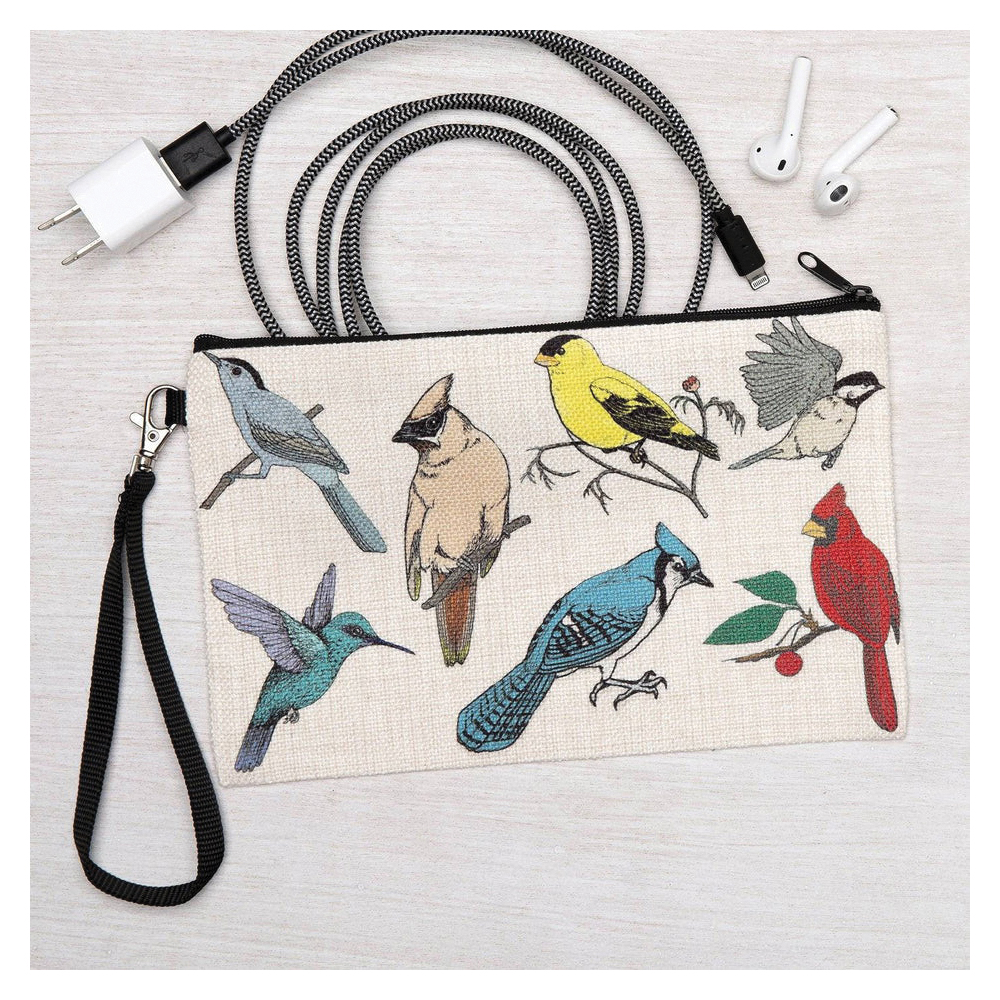 Counter Couture 3102 Pouch, S, Birds, Zipper, Natural - 2