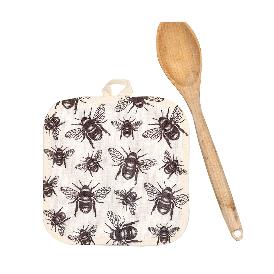 Counter Couture 3260 Bee Pot Holder, Polyester, 500 deg F - 2